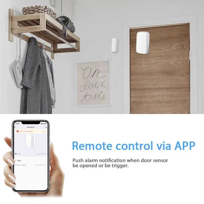 Senzor usa/fereastra Tuya Zigbee CEL MAI MIC senzor pe piata Senzor usa/fereastra Tuya Zigbee CEL MAI MIC senzor pe piata